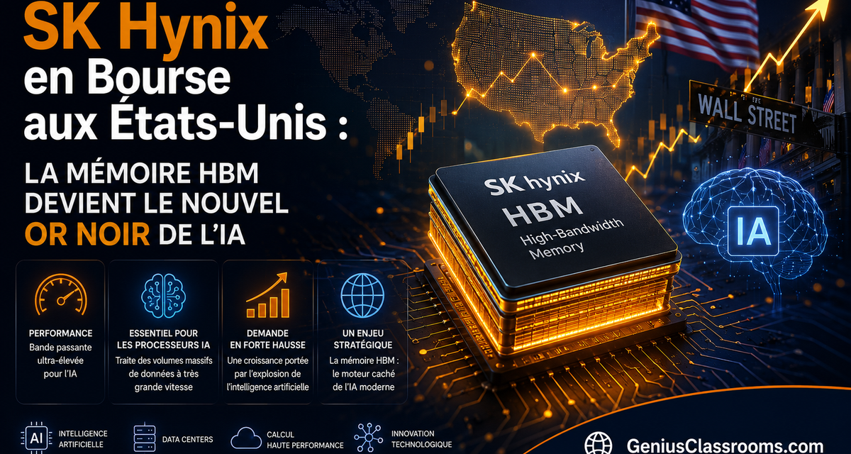 SK Hynix en Bourse aux États-Unis : la mémoire HBM devient le nouvel or noir de l'IA