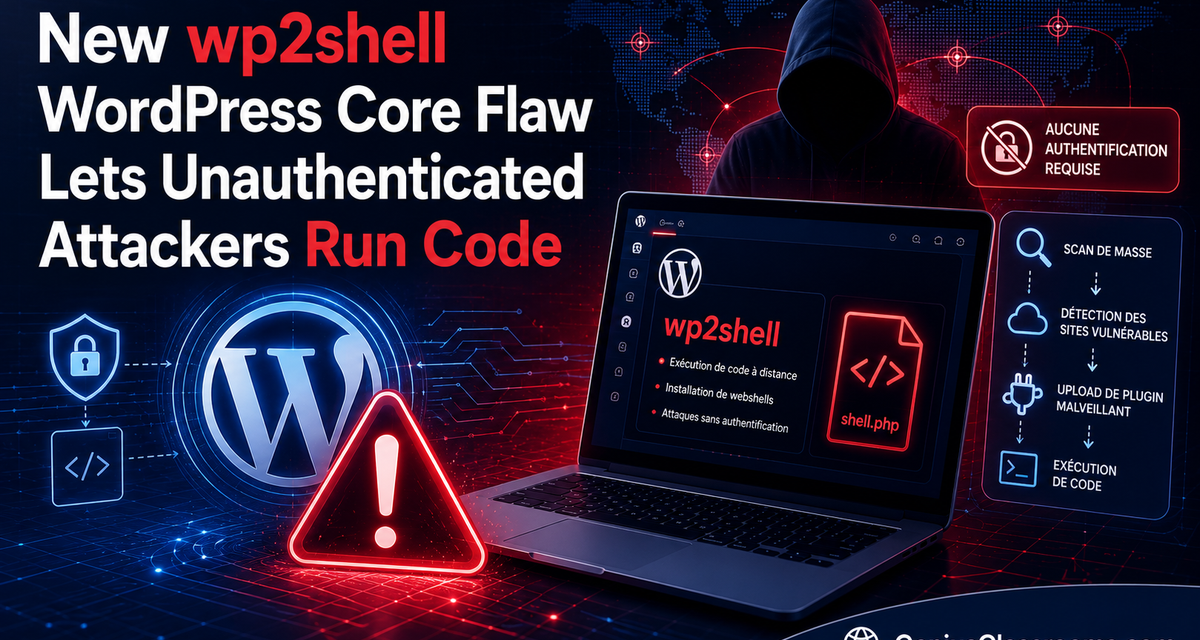 New wp2shell WordPress Core Flaw Lets Unauthenticated Attackers Run Code