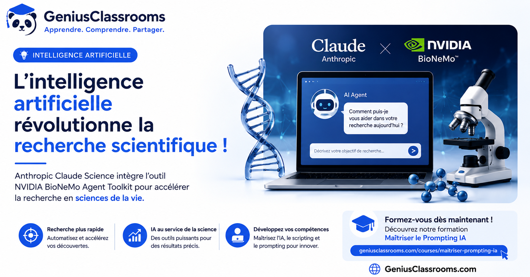 NVIDIA BioNeMo accélère la recherche scientifique